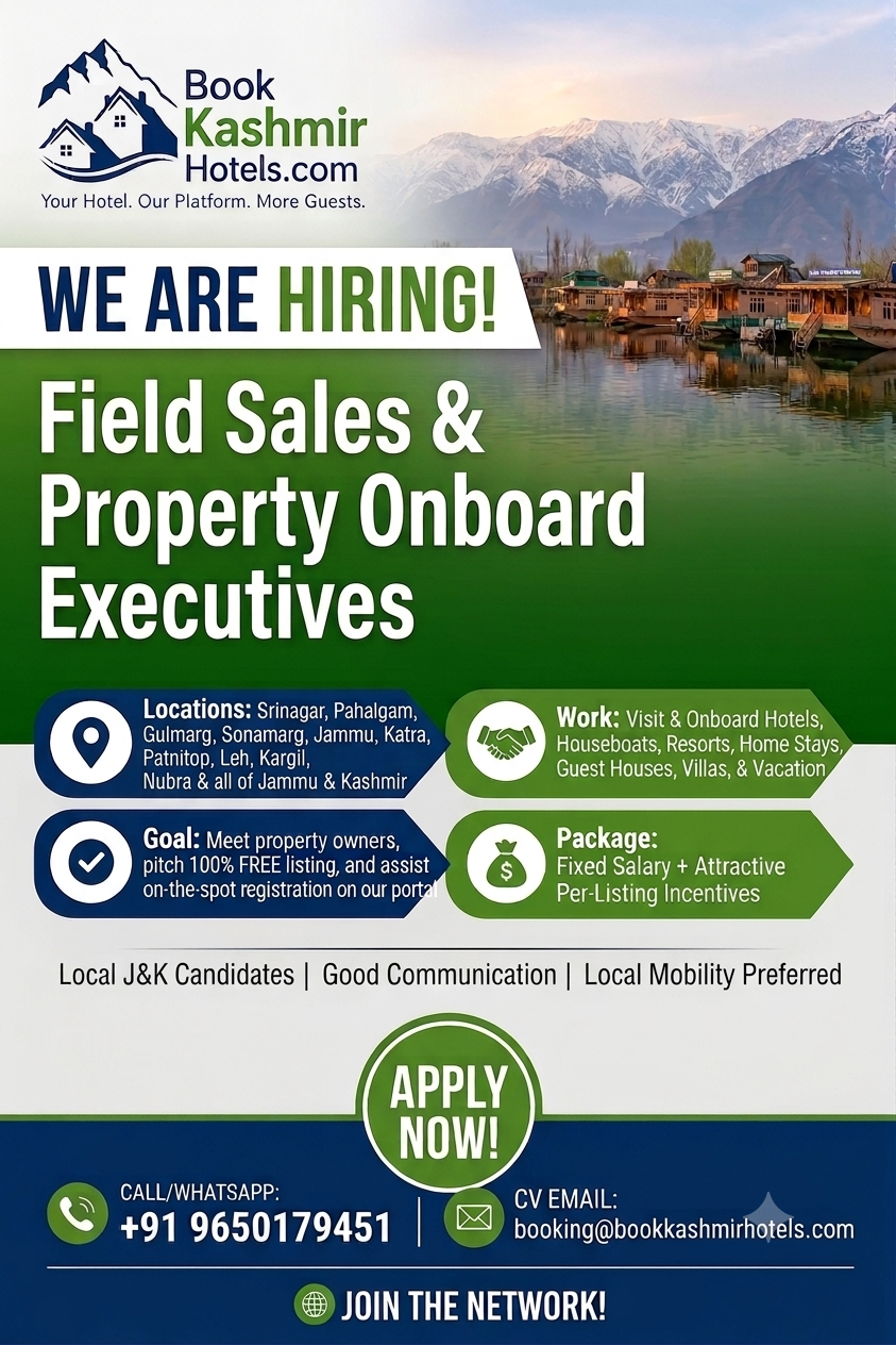 We Are Hiring - Field Sales & Property Onboarding Executives